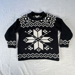 Vintage Roll Neck Snowflake Sweater By David Brooks Women’s‎ Petite Large